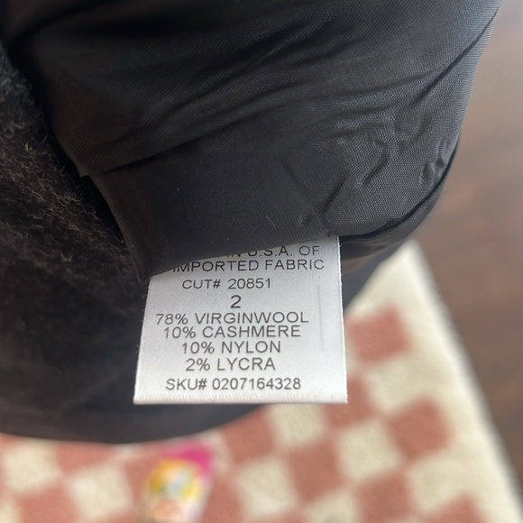 Vintage Harold’s Virgin Wool Cashmere Blend Tailored Pants in Grey Size 2 - Picture 4 of 4